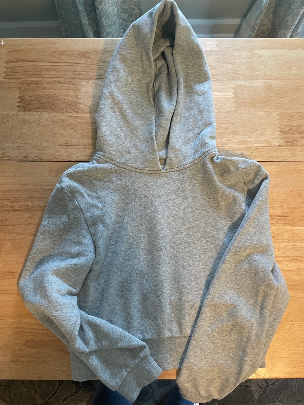 Gap Teen Cozy Grey Pullover Crop Hoodie